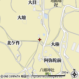福島県福島市松川町金沢大壇周辺の地図