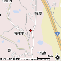 福島県福島市松川町浅川柿木平周辺の地図