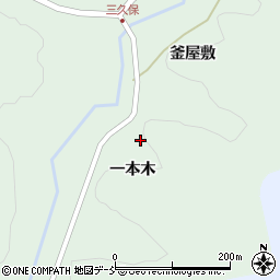 福島県福島市立子山一本木周辺の地図