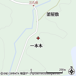 福島県福島市立子山（一本木）周辺の地図