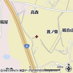 福島県福島市松川町金沢高森周辺の地図