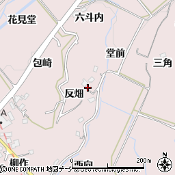 福島県福島市松川町浅川（反畑）周辺の地図
