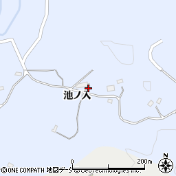 福島県伊達郡川俣町羽田池ノ入周辺の地図