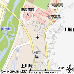 福島県喜多方市松山町村松（北原）周辺の地図