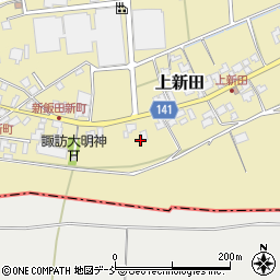 新潟県新潟市南区上新田甲-178周辺の地図