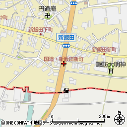 国道・新飯田新町周辺の地図