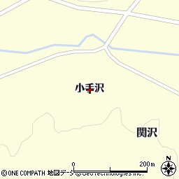 福島県相馬郡飯舘村関沢小手沢周辺の地図