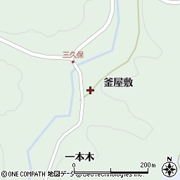 福島県福島市立子山釜屋敷周辺の地図