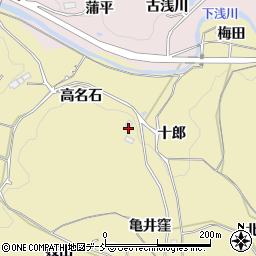 福島県福島市松川町金沢十郎周辺の地図