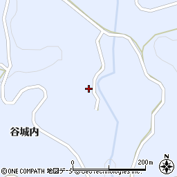 福島県福島市飯野町青木（熊野舘）周辺の地図
