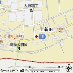 新潟県新潟市南区上新田甲-184周辺の地図