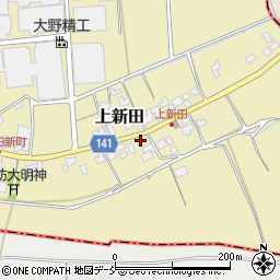 新潟県新潟市南区上新田甲-361周辺の地図