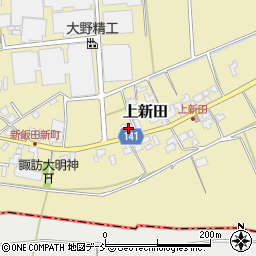 新潟県新潟市南区上新田甲-185周辺の地図