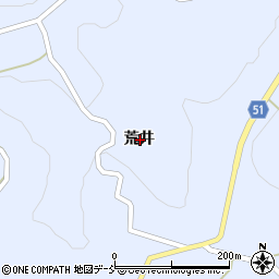 福島県福島市飯野町青木荒井周辺の地図