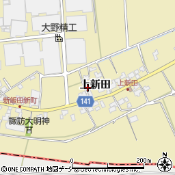 新潟県新潟市南区上新田甲-358周辺の地図