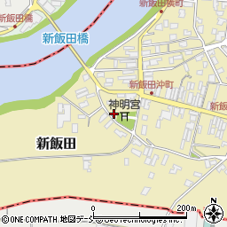 新潟県新潟市南区新飯田712周辺の地図