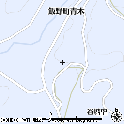 福島県福島市飯野町青木岩塚周辺の地図