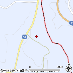 福島県福島市飯野町青木羽境周辺の地図