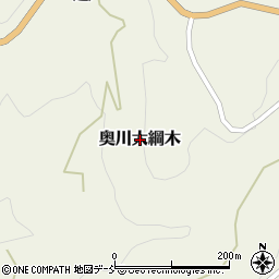 福島県西会津町（耶麻郡）奥川大字大綱木周辺の地図