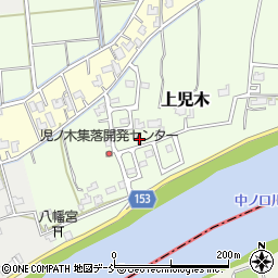 新潟県燕市上児木周辺の地図