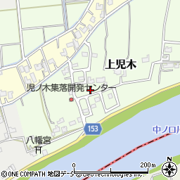 新潟県燕市上児木周辺の地図