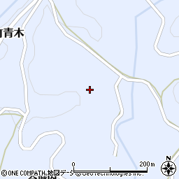 福島県福島市飯野町青木沢周辺の地図