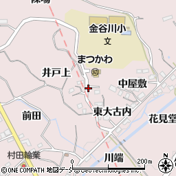 福島県福島市松川町浅川（大古内）周辺の地図