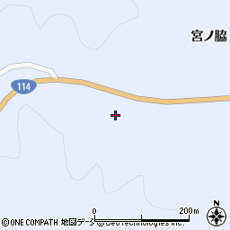 福島県伊達郡川俣町羽田岩下周辺の地図