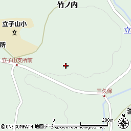 福島県福島市立子山三久保周辺の地図