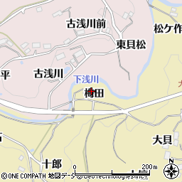 福島県福島市松川町金沢梅田11周辺の地図
