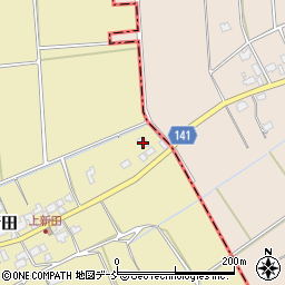 新潟県新潟市南区上新田甲-414周辺の地図
