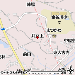 福島県福島市松川町浅川井戸上周辺の地図