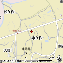 福島県福島市松川町金沢（水ケ作）周辺の地図