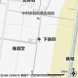 福島県喜多方市松山町鳥見山（下前田）周辺の地図