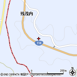 福島県伊達郡川俣町羽田大豆柿久保周辺の地図