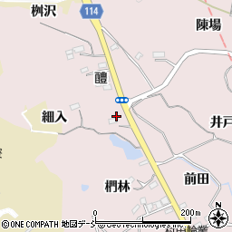 福島県福島市松川町浅川細入周辺の地図