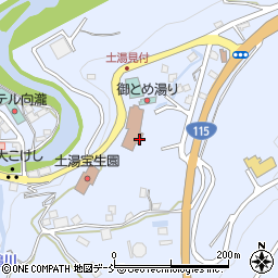 福島県福島市土湯温泉町（見附）周辺の地図