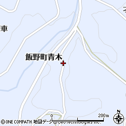 福島県福島市飯野町青木宮向周辺の地図