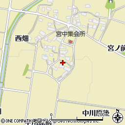 福島県喜多方市岩月町大都中川原後周辺の地図