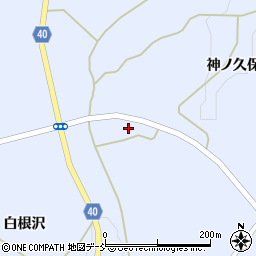 福島県福島市飯野町青木（柳ケ作）周辺の地図