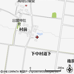 福島県喜多方市松山町鳥見山下中村道下周辺の地図
