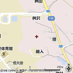 福島県福島市松川町浅川醴周辺の地図