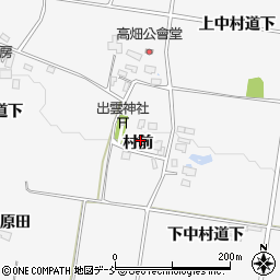 福島県喜多方市松山町鳥見山（村前）周辺の地図