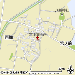 福島県喜多方市岩月町大都周辺の地図
