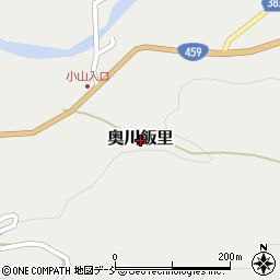 福島県西会津町（耶麻郡）奥川大字飯里周辺の地図