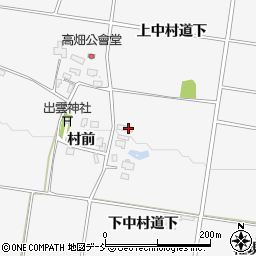 福島県喜多方市松山町鳥見山下中村道下3758周辺の地図