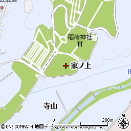 福島県喜多方市岩月町宮津（家ノ上）周辺の地図