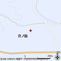 福島県伊達郡川俣町羽田宮ノ脇山周辺の地図