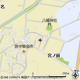 福島県喜多方市岩月町大都宮ノ前周辺の地図