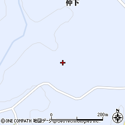 福島県福島市飯野町青木仲堀周辺の地図